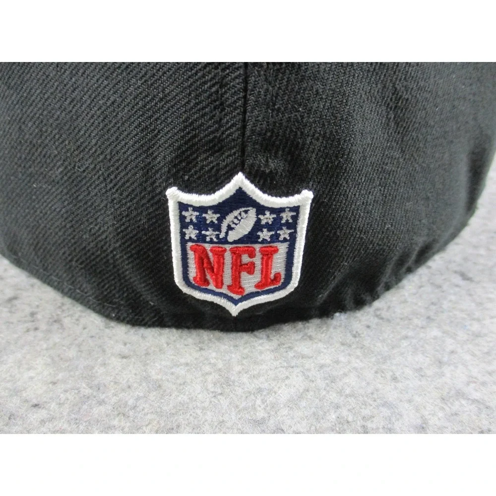 San Francisco 49ers Hat Cap Fitted Mens 7 1/4 Black Red New Era NFL Football